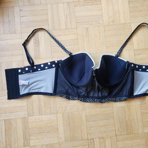 Flirty Balconette Polka-Dotted Bustier - Picture 6 of 7